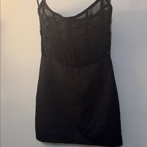 Elegant Black Lace Dress